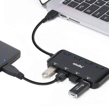 Carica l'immagine nel visualizzatore di Gallery, Atolla Hub USB 3.0 4 Porte Super Sottile per Trasmissione Dati Alta... - Ilgrandebazar
