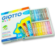 Carica l'immagine nel visualizzatore di Gallery, Giotto pastelli ad olio in astuccio da 24 colori