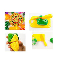 Carica l'immagine nel visualizzatore di Gallery, NIWWIN 24 PCS Gioca Set di Cibo per Bambini Tagliere in plastica Pizza e...