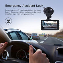 Carica l'immagine nel visualizzatore di Gallery, APEMAN Dash Cam Telecamera per Auto 1080P FHD 3 inch Schermo 170 °...