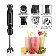 Carica l'immagine nel visualizzatore di Gallery, homgeek Frullatore ad Immersione, Mixer a Immersione Professionale 4 in 1, 5... - Ilgrandebazar