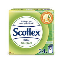 Carica l'immagine nel visualizzatore di Gallery, Scottex Balsam Fazzoletti, 1 Confezione da 24 Pezzi - Ilgrandebazar