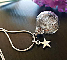 Carica l'immagine nel visualizzatore di Gallery, Collana dente di leone ciondolo stella in argento sterling 925 - tarassaco... - Ilgrandebazar