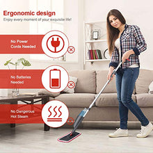 Carica l'immagine nel visualizzatore di Gallery, Tencoz Lavapavimenti a Spruzzo, Spray Mop Mocio con 3 Panni in 1.7, Rosso