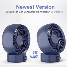 Carica l'immagine nel visualizzatore di Gallery, Ventilatore, TedGem Ventilatore USB da Tavolo Mini Blu