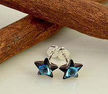 Carica l'immagine nel visualizzatore di Gallery, Crystals &amp; Stones, meravigliosi orecchini a stella in argento Bermuda Blue - Ilgrandebazar