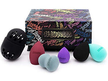 Carica l'immagine nel visualizzatore di Gallery, Set Spugnette Make Up Beauty Goccia - Spugne Blender Ovali Colorate...