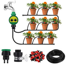 Carica l'immagine nel visualizzatore di Gallery, king do way 25M Kit per Irrigazione a Goccia con Timer Regolabile, Sistema...