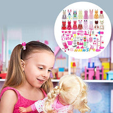 Carica l'immagine nel visualizzatore di Gallery, ASANMU 130 Pezzi Vestiti e Accessori per Bambole Dolls, Abito 130 - Ilgrandebazar