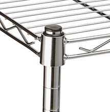 Carica l'immagine nel visualizzatore di Gallery, AmazonBasics - Scaffalatura a 3 ripiani, su rotelle, Cromo - Ilgrandebazar