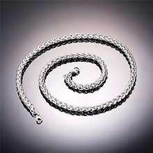 Carica l'immagine nel visualizzatore di Gallery, U7 Collana Uomo a Catena Grano Sottile Robusta Grande Grossa, Argento(6mm) - Ilgrandebazar