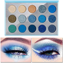Carica l'immagine nel visualizzatore di Gallery, DE’LANCI Palette de maquillage 15 couleurs fard à paupières bleu... - Ilgrandebazar