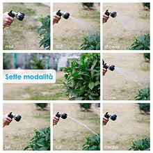 Carica l'immagine nel visualizzatore di Gallery, amzdeal 30M Tubo da Giardino Estensibile Retrattile con 7 Funzioni di...