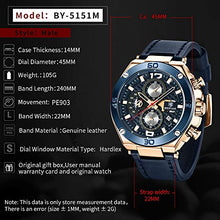 Carica l'immagine nel visualizzatore di Gallery, Orologio uomo BY BENYAR Cronografo Analogico Impermeabile Orologi Blackblue - Ilgrandebazar