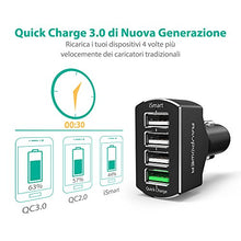 Carica l'immagine nel visualizzatore di Gallery, RAVPOWER Caricabatterie Auto Quick Charge 3.0 Caricatore in Alluminio da 54W...