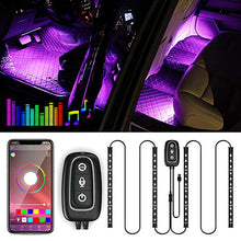 Carica l'immagine nel visualizzatore di Gallery, Illuminazione LED per interni –Trongle lampada auto, 48LED, striscia di...