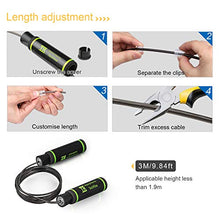 Carica l'immagine nel visualizzatore di Gallery, TechRise Corda per Saltare, Saltare Regolabile Speed Skipping Rope...