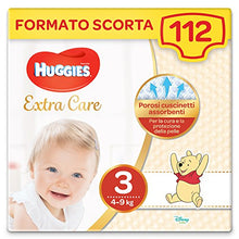 Carica l'immagine nel visualizzatore di Gallery, Huggies Pannolini Extra Care, Taglia 3 (4-9 Kg), Confezione da 112 Pannolini...