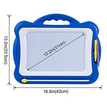 Carica l'immagine nel visualizzatore di Gallery, SGILE Grande Lavagna Magnetica per Bambini, Lavagnetta Magica Portatile Blu - Ilgrandebazar