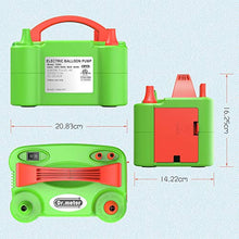 Carica l'immagine nel visualizzatore di Gallery, Dr.meter Pompa Elettrica, Elettronica di Gonfiaggio Verde + Arancione - Ilgrandebazar