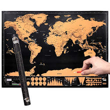 Carica l'immagine nel visualizzatore di Gallery, CAMWAY Mappa del Mondo da Grattare,Scratch Map World Extra Large 82X59...