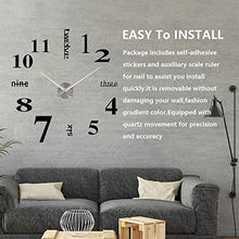 Carica l'immagine nel visualizzatore di Gallery, Afaneep Orologio da Parete Fai Te 3D Frameless Design Moderno Usato per...