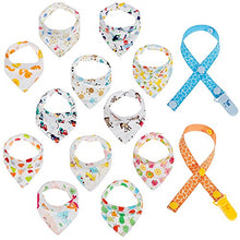 Carica l'immagine nel visualizzatore di Gallery, Lictin 12 x Bavaglini Bandana Bimbo - Neonato con Multicolore - Ilgrandebazar
