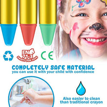 Carica l'immagine nel visualizzatore di Gallery, JamBer 28 Colori Face Paint, pastelli matite da Trucco sicure e 28colore - Ilgrandebazar