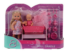 Carica l'immagine nel visualizzatore di Gallery, Simba Evi Love, Bambola con Bambino, Culla e Accessori, 105736242001 ,...