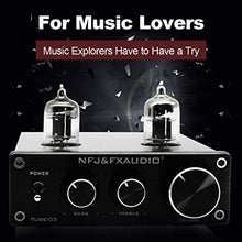 Carica l'immagine nel visualizzatore di Gallery, docooler FX-Audio Mini HiFi Audio Preamplificatore 6K4 TUBE-03, Nero