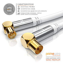 Carica l'immagine nel visualizzatore di Gallery, CSL-Computer PW - 3m 135db HDTV Cavo 3,0m cavo per antenna con gomito 90° - Ilgrandebazar