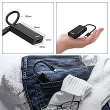 Carica l'immagine nel visualizzatore di Gallery, Adattatore cavo MHL Micro USB a HDMI, a HDMI 1080P Convertitore nero - Ilgrandebazar