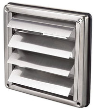 Carica l'immagine nel visualizzatore di Gallery, Griglia di ventilazione in acciaio inox, rettangolare, con DN 100, Argento - Ilgrandebazar