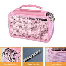 Carica l'immagine nel visualizzatore di Gallery, Asiv Borsa Grande a Forma di Matita, Astuccio per Bambina con Rosa