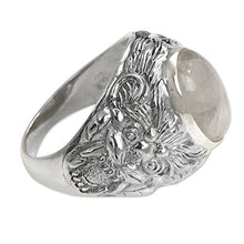 Carica l'immagine nel visualizzatore di Gallery, NOVICA Uomo Anello in Argento Sterling di Pietra Luna Arcobaleno - Ilgrandebazar