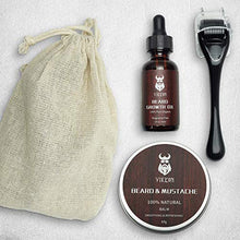 Carica l'immagine nel visualizzatore di Gallery, Derma Roller - Kit per la crescita della barba, Dermaroller con 540 aghi,...