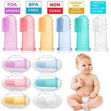 Carica l'immagine nel visualizzatore di Gallery, HBselect 6 pezzi di Spazzolino Bambini da Dito Multicolore con Scatola... - Ilgrandebazar