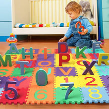 Carica l'immagine nel visualizzatore di Gallery, Tappeto Bambini Puzzle, Puzzle da Gioco Multicolore in Soffice...