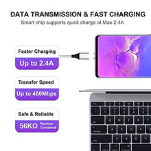 Carica l'immagine nel visualizzatore di Gallery, ZKAPOR Magnetico Cavo USB [2Pezzi, 1m] Connettore USB-C