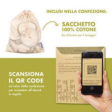 Carica l'immagine nel visualizzatore di Gallery, enooso Dischetti Struccanti Lavabili in Bambù - Salviette 12 Soft + 6 Scrub - Ilgrandebazar