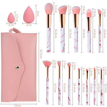 Carica l'immagine nel visualizzatore di Gallery, Pennelli Make Up Start Makers Professional 12Pcs Set di pennelli per trucco...