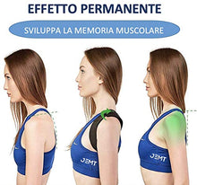 Carica l'immagine nel visualizzatore di Gallery, Fascia Posturale JEMT 3.0 Spalle e Schiena Uomo Donna, Correttore Postura...