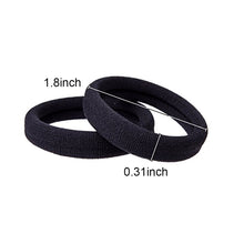 Carica l'immagine nel visualizzatore di Gallery, 30 Pezzi Grande Nero Elasticizzato Elastico Elastici per Capelli di one - Ilgrandebazar