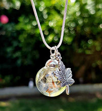 Carica l'immagine nel visualizzatore di Gallery, Ciondolo foglia d'acero Catena ARGENTO STERLING collana di tarassaco e... - Ilgrandebazar