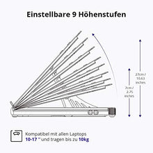 Carica l'immagine nel visualizzatore di Gallery, GoZheec Tronsmart Supporto PC Portatile per Laptop Angolazione nero