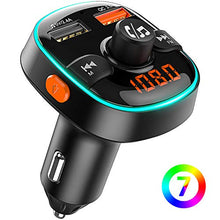 Carica l'immagine nel visualizzatore di Gallery, Zealife Bovon Trasmettitore Bluetooth per Auto, 7 Colori Controluce con Modalità...