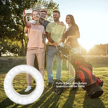 Carica l'immagine nel visualizzatore di Gallery, QcoQce Selfie Ring Light, 3 Tipi di Luminosità 40 LED Light BIANCA
