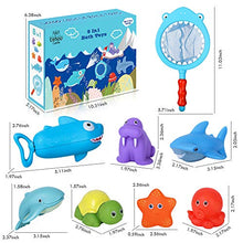 Carica l'immagine nel visualizzatore di Gallery, Lehoo Castle Giocattoli da Bagnetto per Bambini,8pcs Pupazzetti Il Bagno...