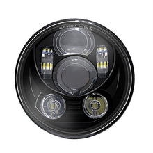 Carica l'immagine nel visualizzatore di Gallery, Wisamic 5-3/4 5.75 pollice LED Headlight compatibile con Harley Davidson nera - Ilgrandebazar