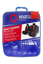 Carica l'immagine nel visualizzatore di Gallery, Sparco SPC1013 - Set Coprisedili Ant./Post. 100% Poliestere , Colore... - Ilgrandebazar